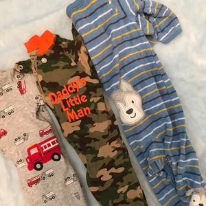 3 Month baby boy Footsie pajamas